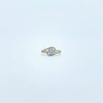 Anillo Cruzado Con Diamantes