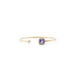 Brazalete Cuadro Amatista con Diamante