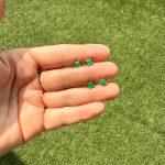 Aretes Solitario Cuadro De Esmeralda