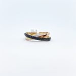 Anillo Doble de Diamante Negro