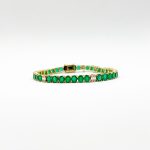 Pulsera de Esmeralda con Diamantes