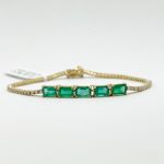 Pulsera de Esmeralda con Diamantes