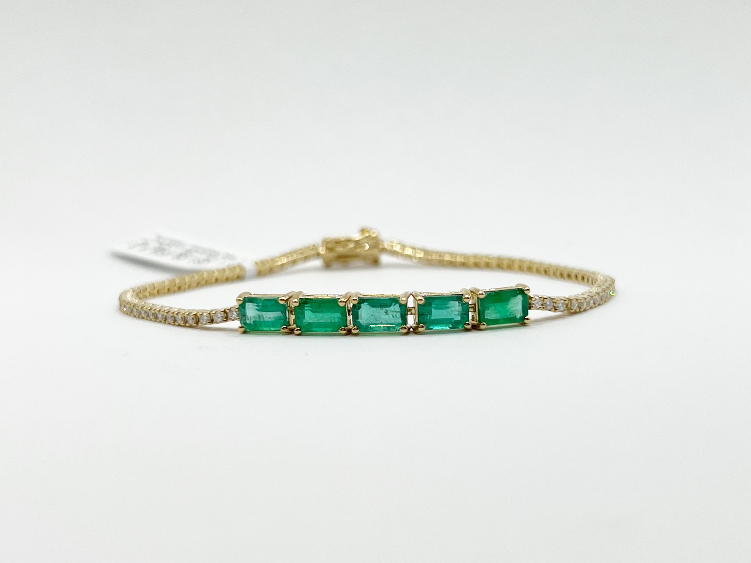 Pulsera de Esmeralda con Diamantes