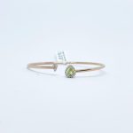 Brazalete Gota de Peridoto y Diamante
