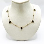 Collar 5 Gotas Zafiro con Diamantes