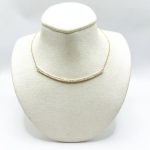 Collar Barra Doble de Diamantes