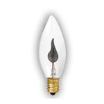 FOCO FLICKER VELA MIGNON 3W 130V C22 E12 26x75mm