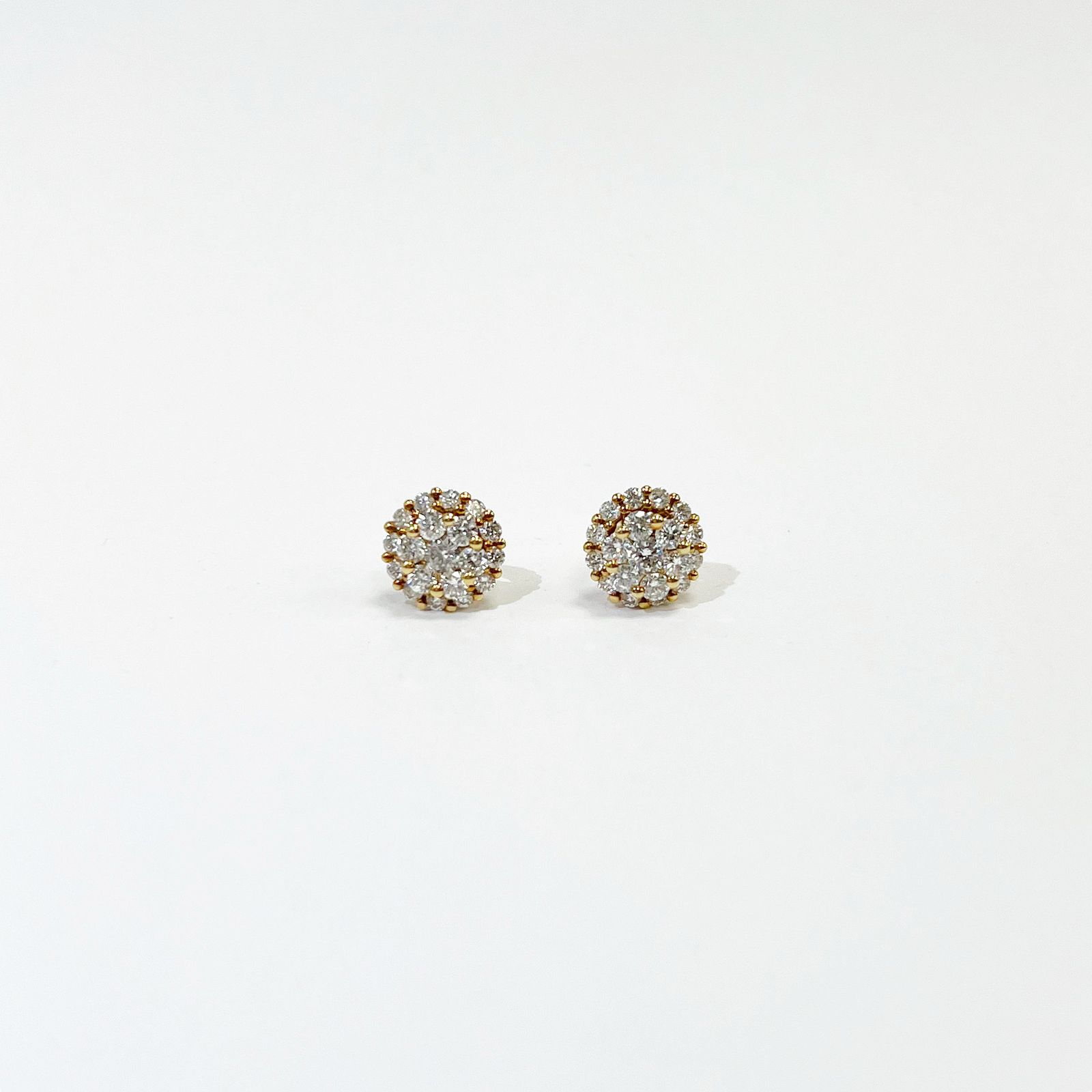 Aretes Roseta De Diamantes