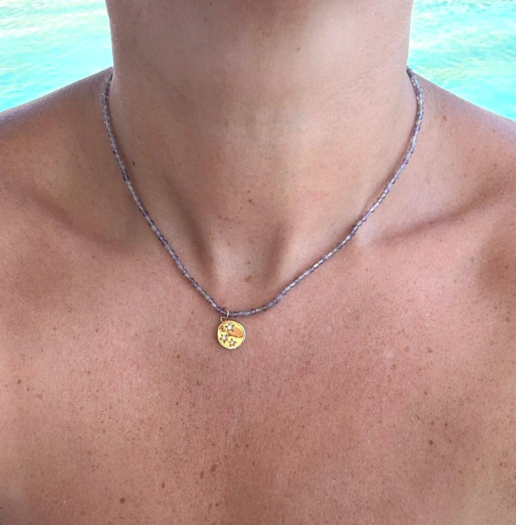 Collar Dije De Plata Estrellas