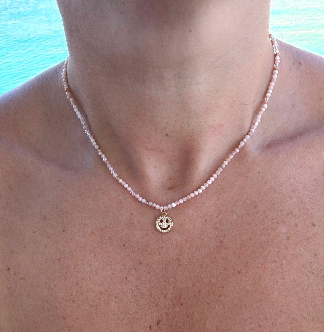 Collar Dije De Plata Happy Face