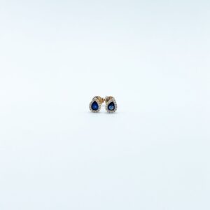Aretes Gota Zafiro Mini
