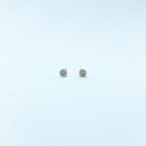 Arete Redondo Con Diamantes