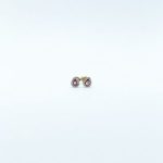 Aretes Gota Zafiro Rosa Mini