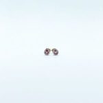 Aretes Gota Zafiro Rosa Mini