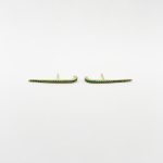 Aretes Bar Post Cuff De Esmeralda