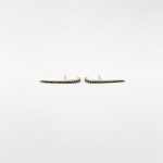 Aretes Bar Post Cuff De Zafiros