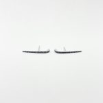 Aretes Bar Post Cuff De Zafiros