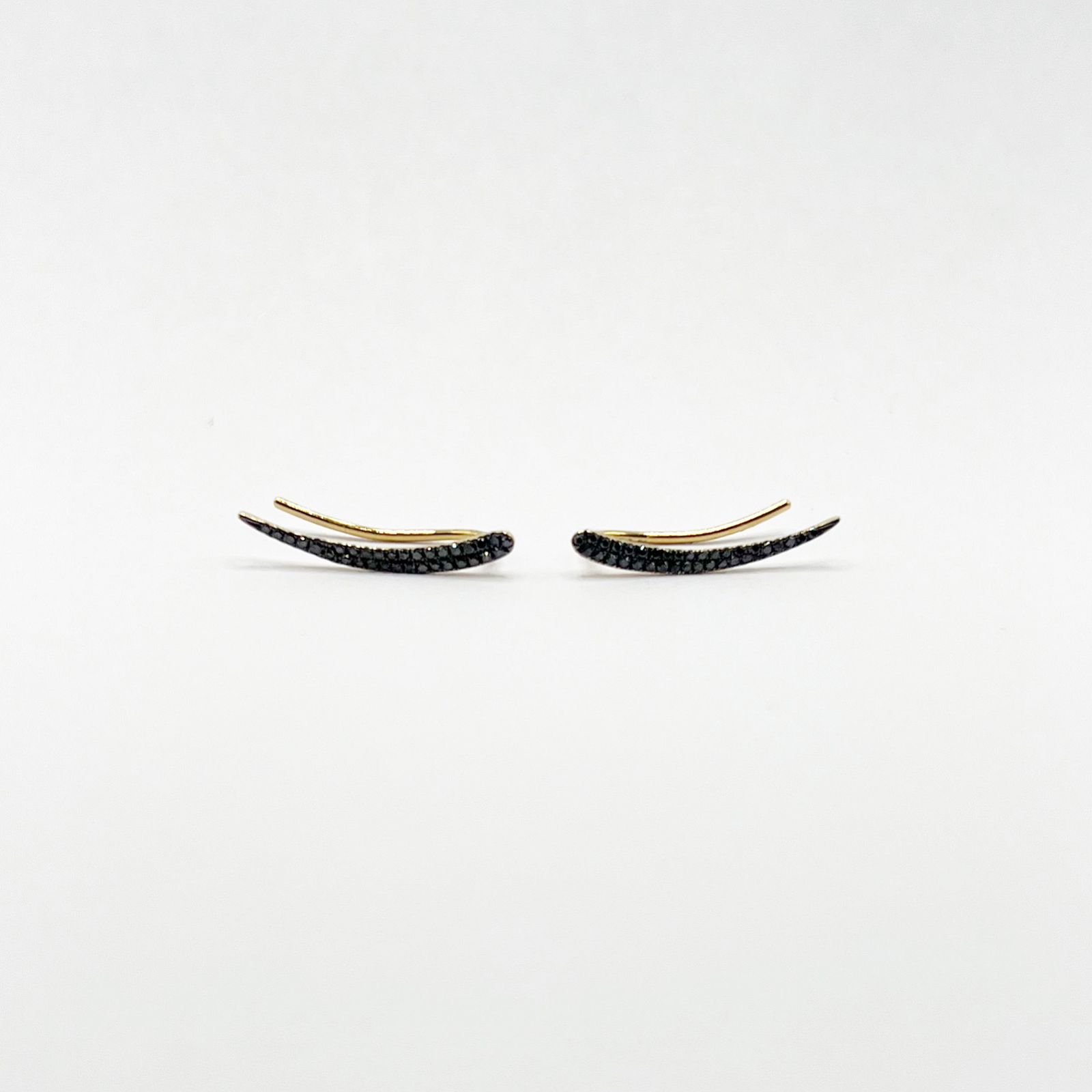 Aretes Climber Diamantes Negros