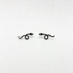 Aretes Climber Serpientes Diamante Negro