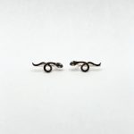 Aretes Climber Serpientes Diamante Negro