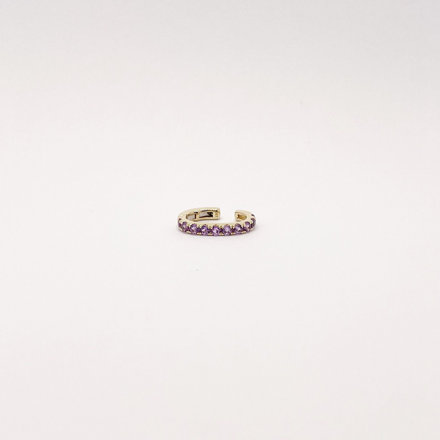 Earcuff De Amatista Rosa