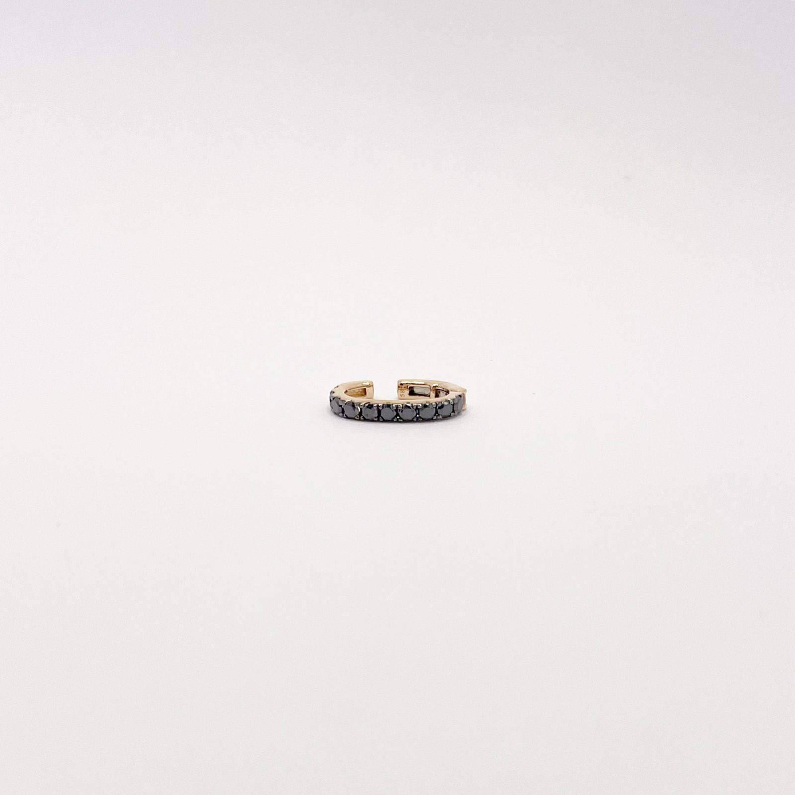 Earcuff De Diamantes Negros