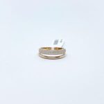 Anillo Doble Con Diamantes Pave