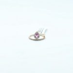 Anillo Gota Zafiro Rosa