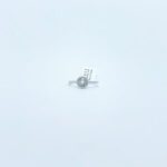 Anillo Topacio Blanco Con Halo De Diamantes