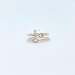 Anillo Doble Gota Con Diamantes