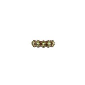 Anillo Peridoto Con Diamantes