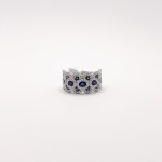 Anillo Zafiros y Diamantes