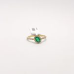 Anillo Esmeralda Oval