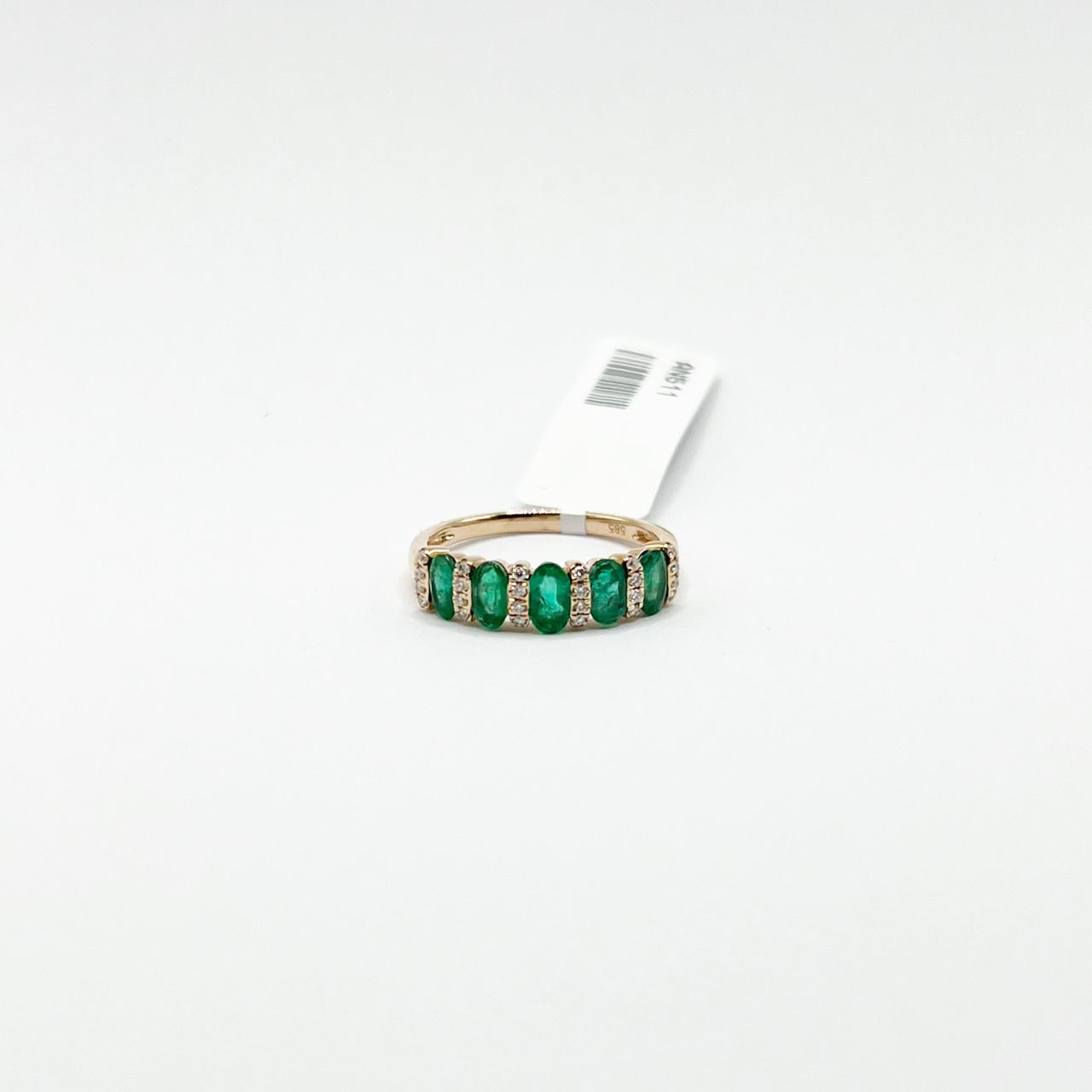 Churumbela Esmeralda Con Diamantes