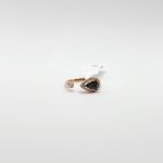 Anillo Gota Con Diamantes Negros Pave