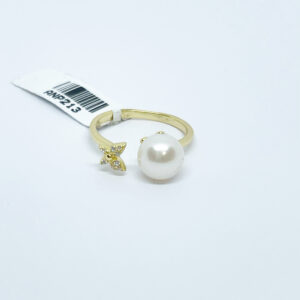 Anillo Perla y Mariposa #6.5