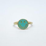 Anillo Happy Face Esmaltado