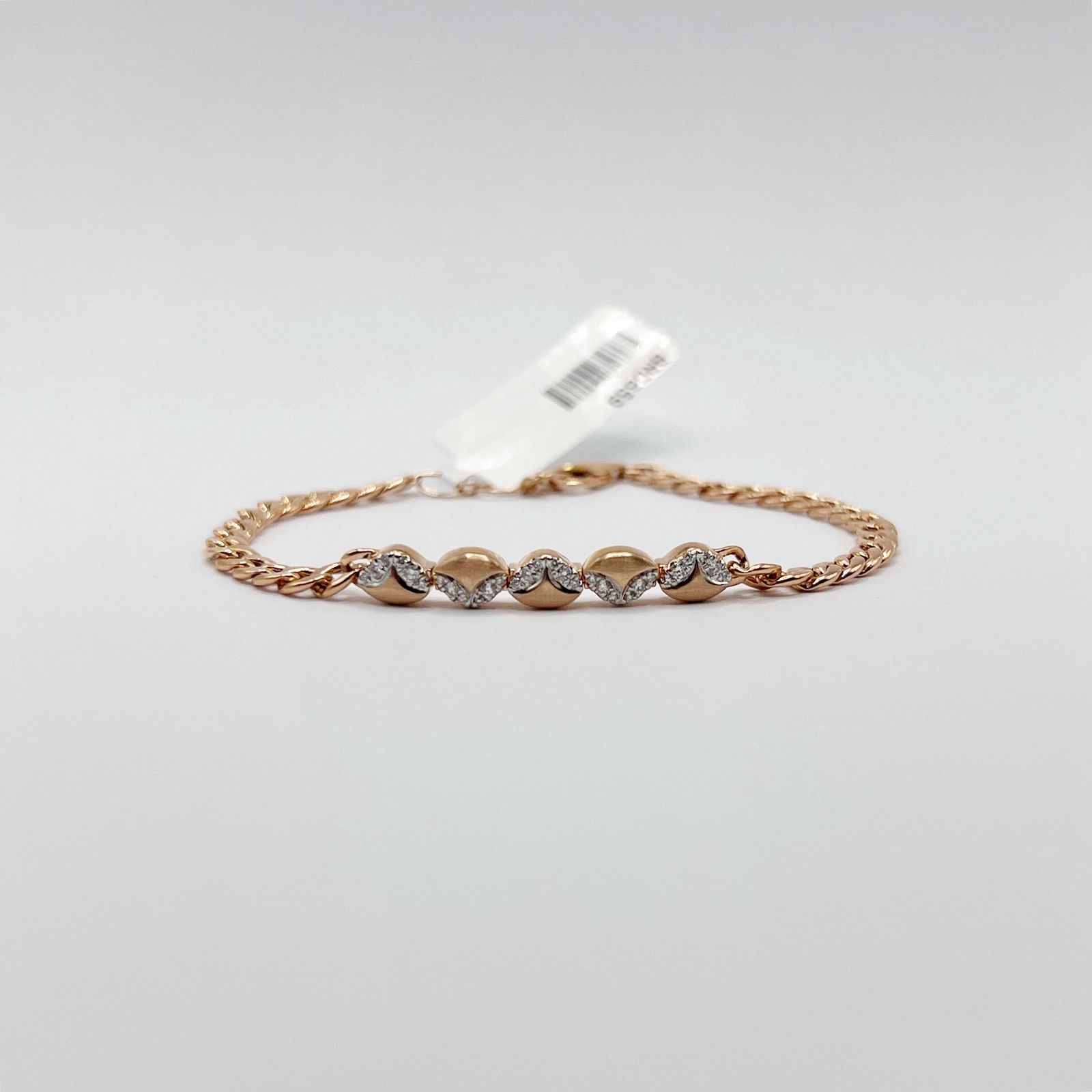 Pulsera De Cadena Con Diamantes