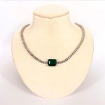 Gargantilla De Esmeralda Con Diamantes