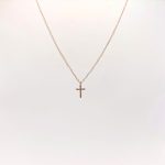 Collar Cruz Mini De Diamantes