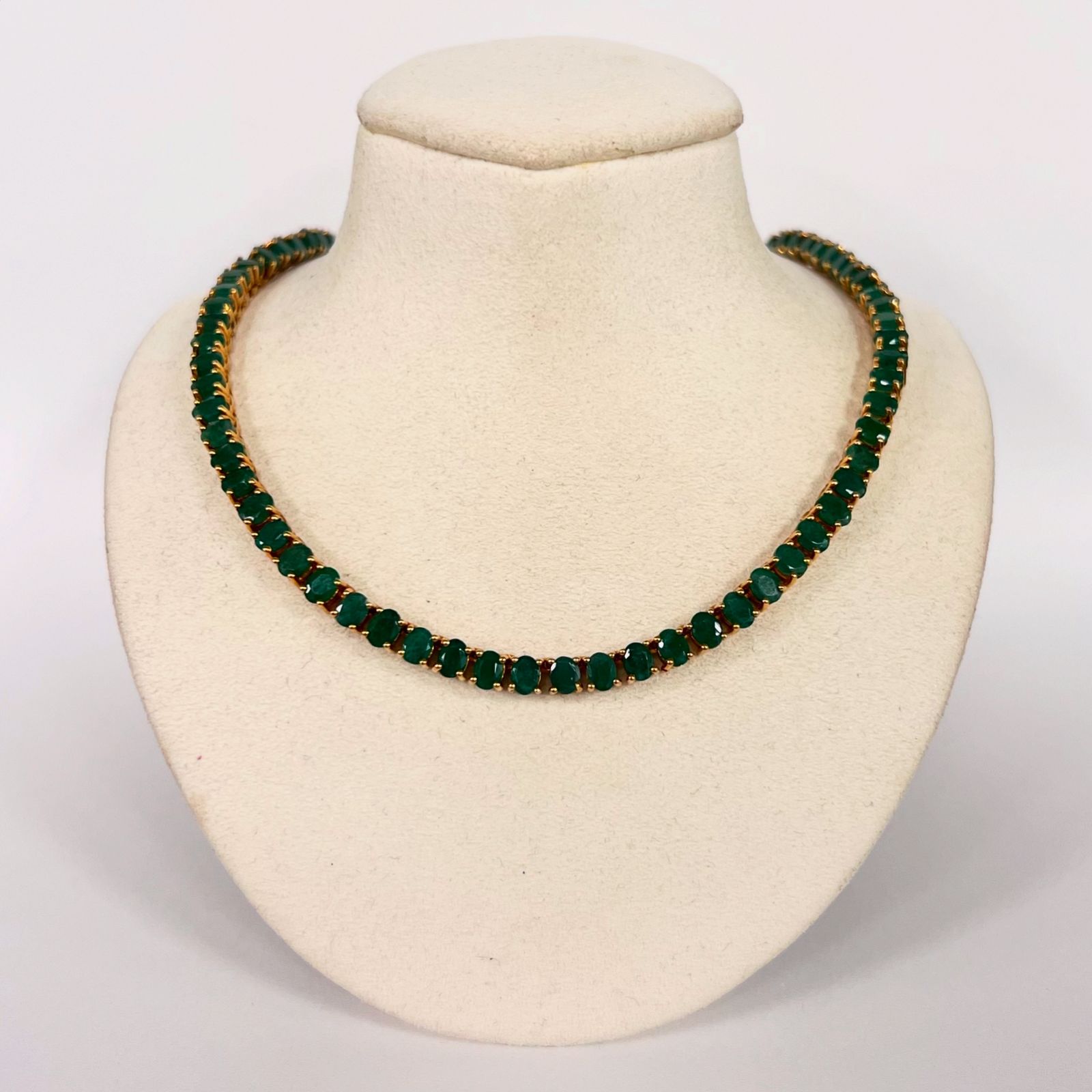 Gargantilla Ovales De Esmeralda