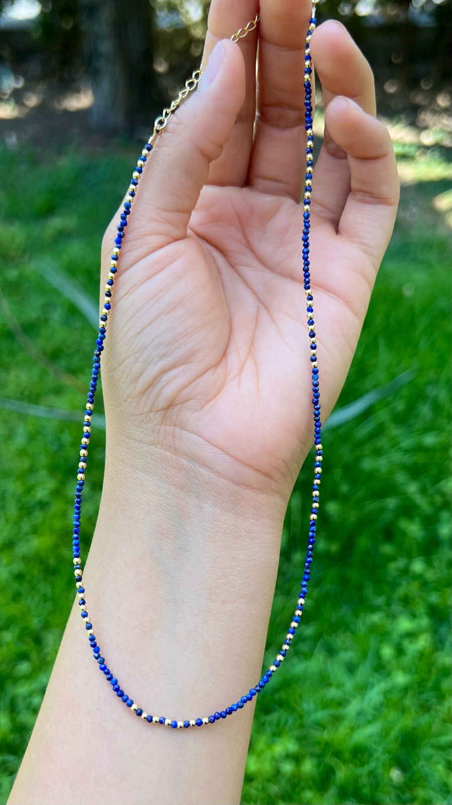 Collar De Plata y Zafiros