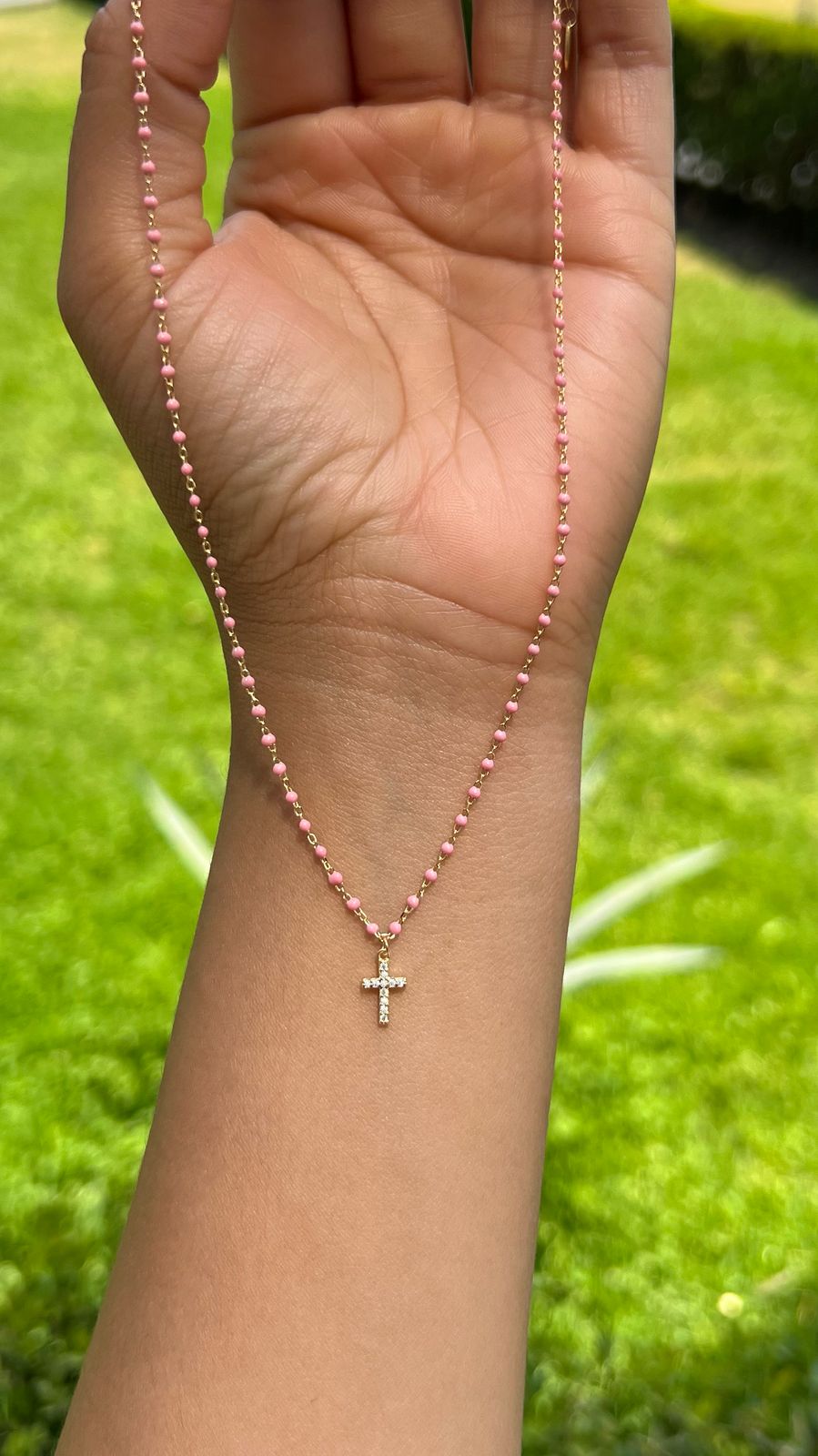 Collar Cruz De Zirconias