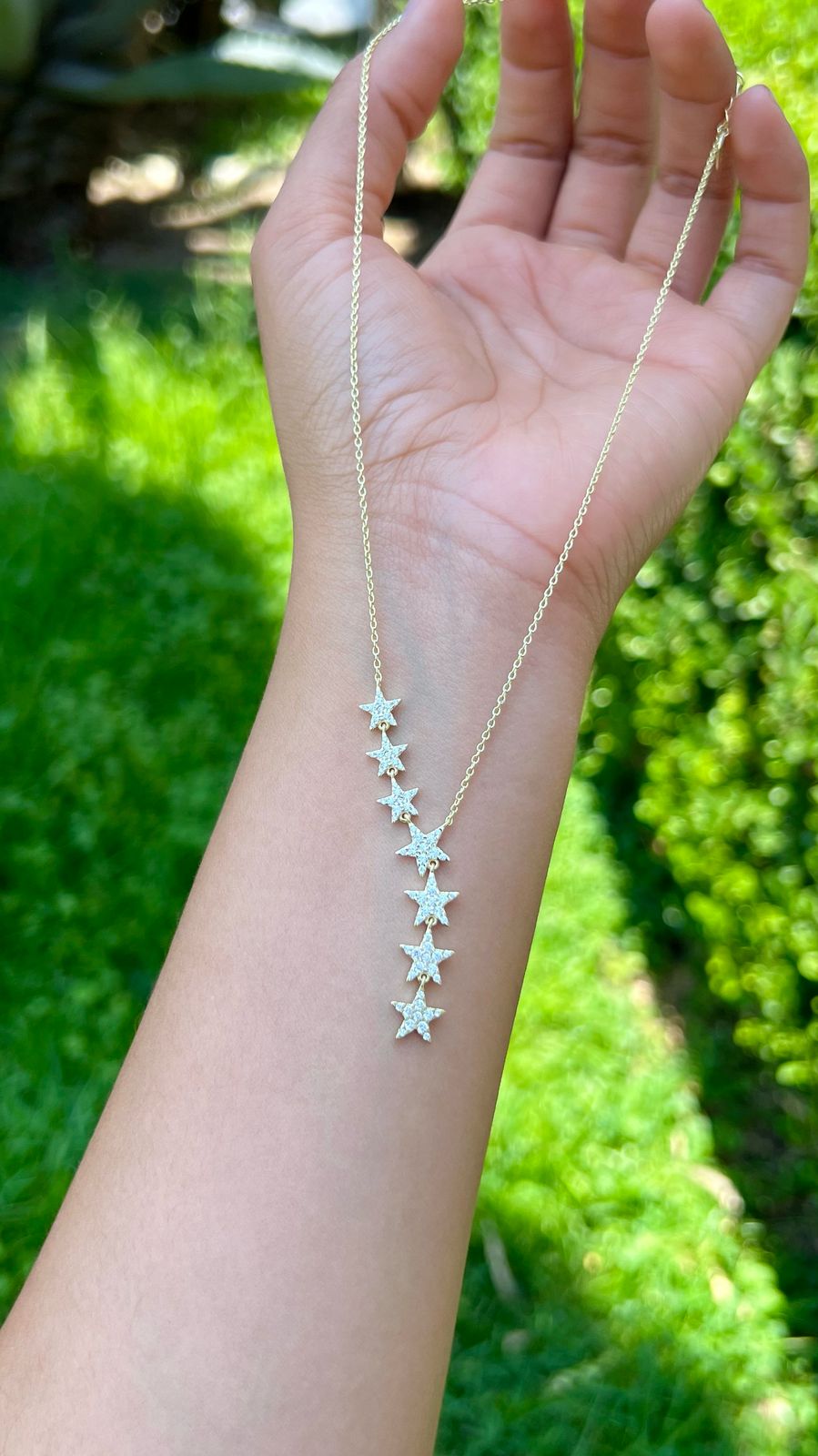 Collar Siete Estrellas Con Zirconias