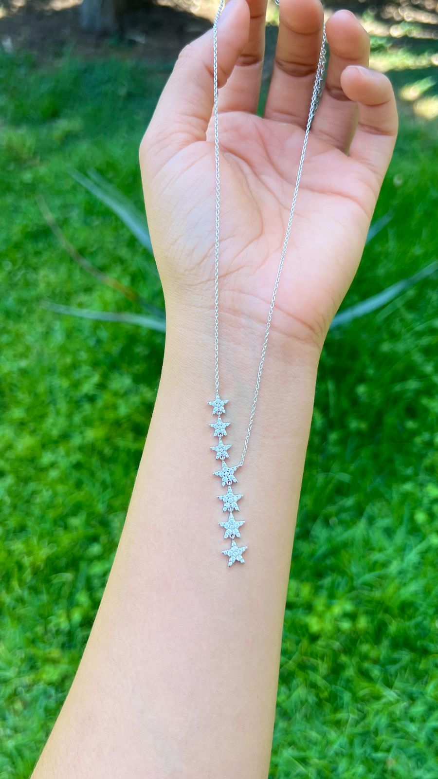 Collar Siete Estrellas Con Zirconias