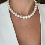 Collar Perla Barroca Blanca 13 MM