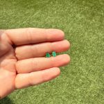 Aretes Solitario Oval De Esmeralda