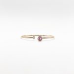Brazalete Gota De Zafiro Rosa y Diamantes